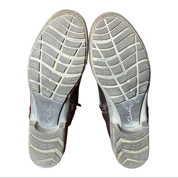 Clarks Women's Boots Ankle Zip Round Toe Booties Brown Size 9M - Picture 13 of 14